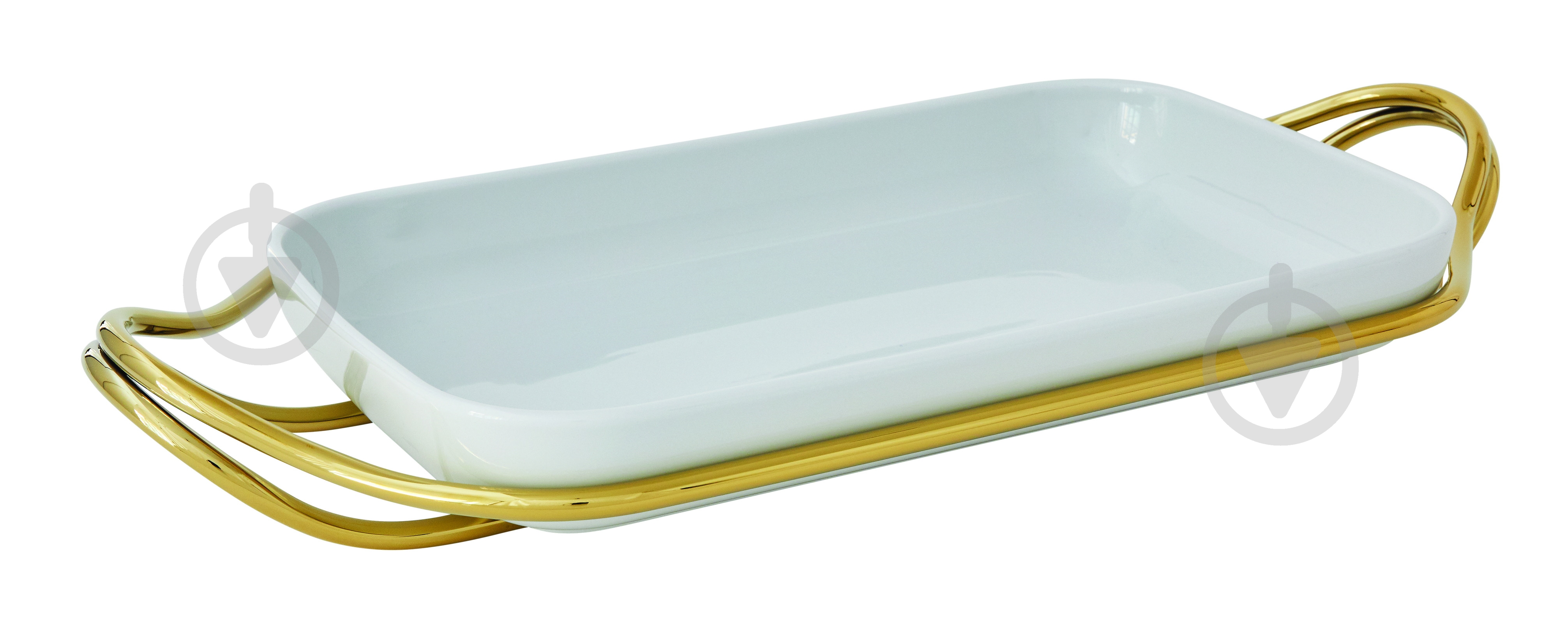 Блюдо прямоугольное Sambonet з тримачем LIVING 41х27 см - фото 1