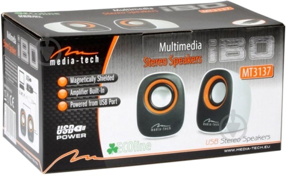 Акустична система Media-Tech IBO 2.0 white (MT3137W) - фото 4