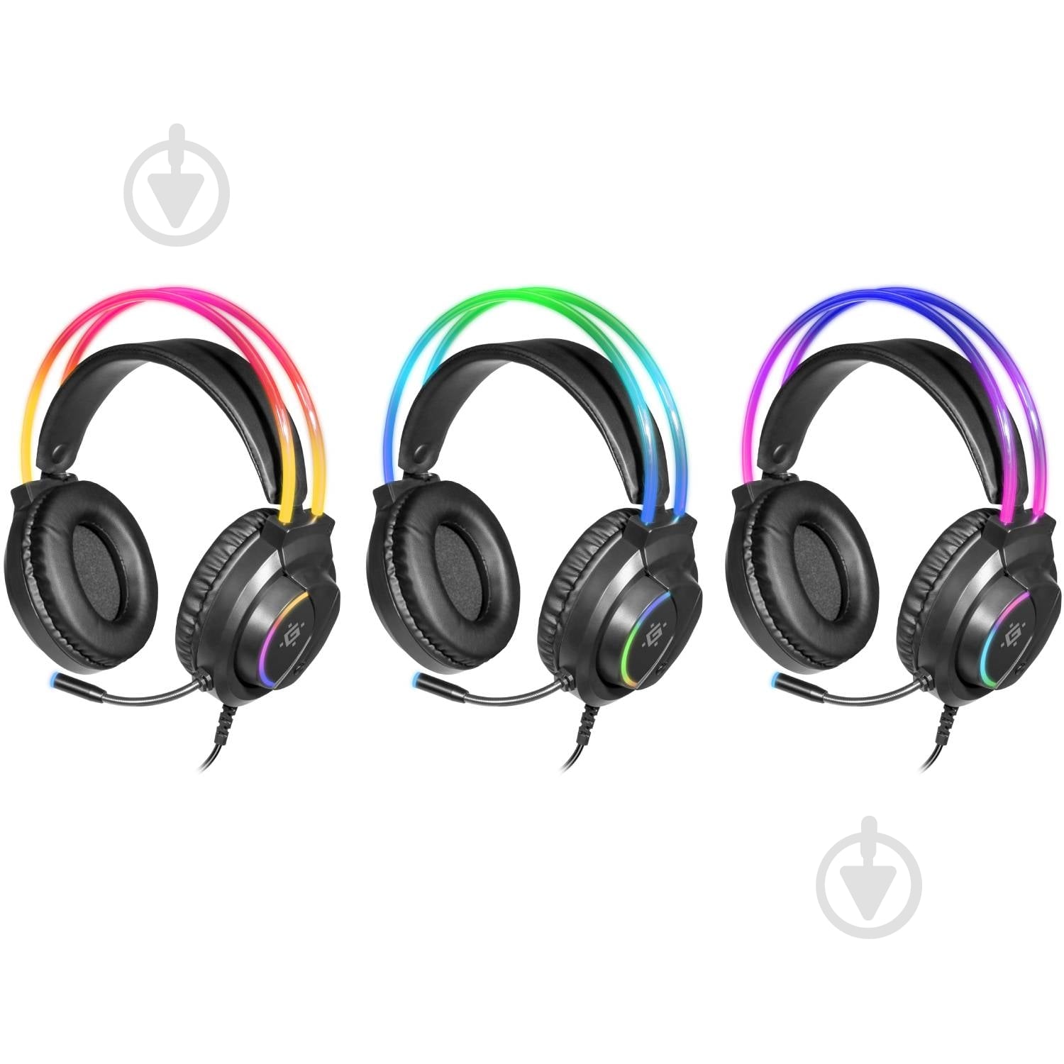 Наушники Defender Flame RGB black (64555) - фото 10 Наушники Defender Flame RGB black (64555) - фото 10