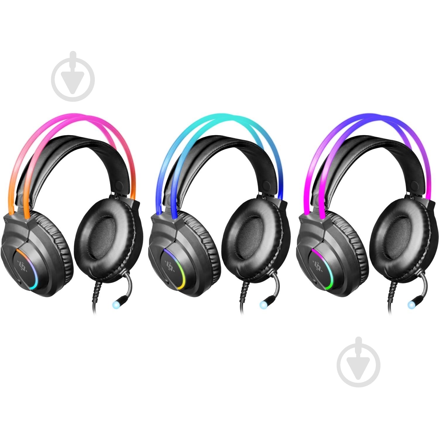 Наушники Defender Flame RGB black (64555) - фото 11 Наушники Defender Flame RGB black (64555) - фото 11