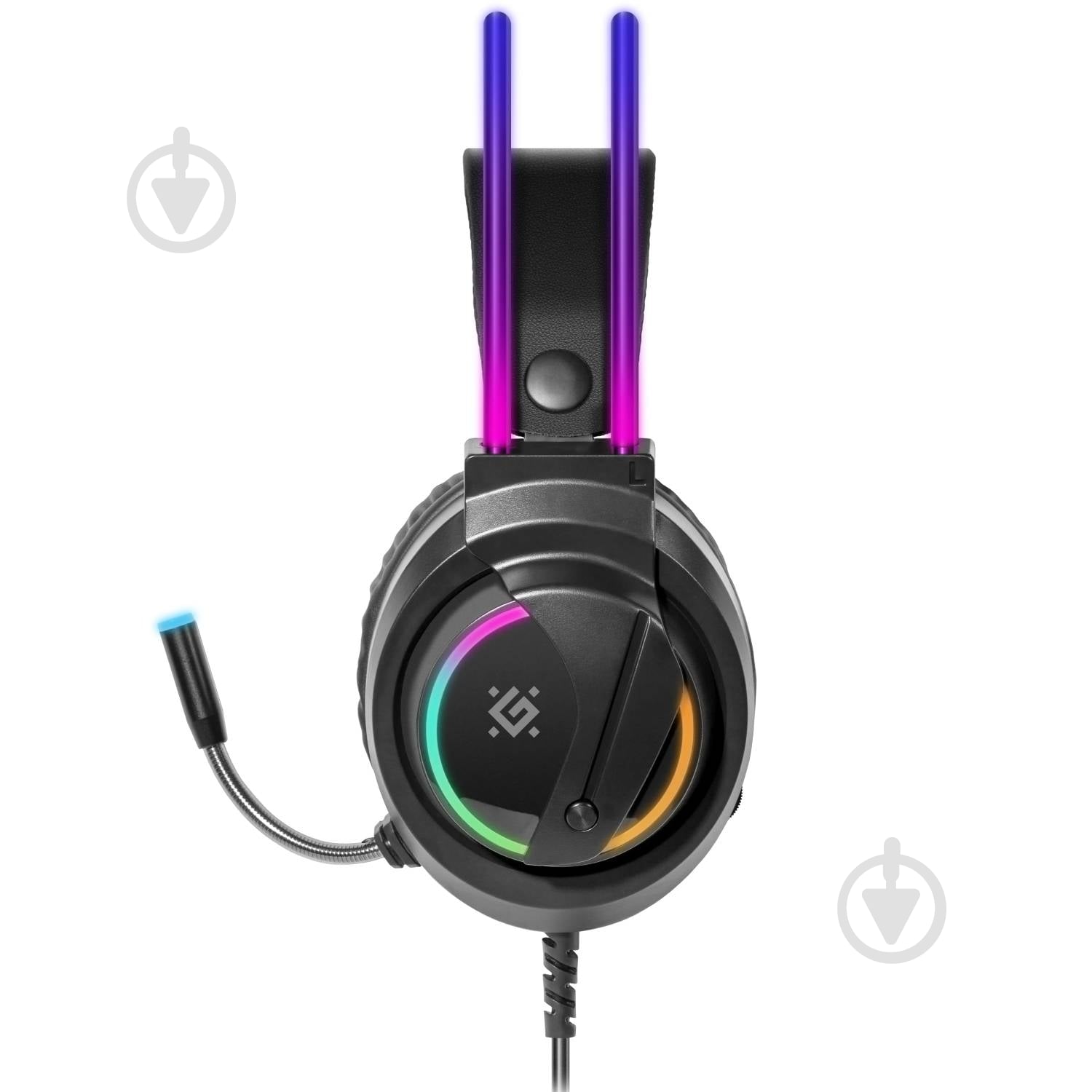 Наушники Defender Flame RGB black (64555) - фото 2 Наушники Defender Flame RGB black (64555) - фото 2