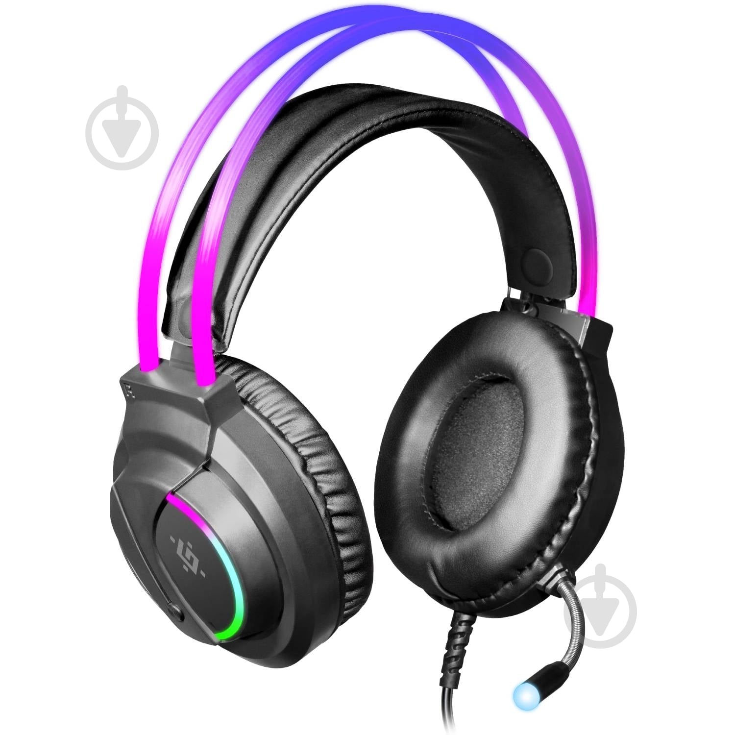 Наушники Defender Flame RGB black (64555) - фото 4 Наушники Defender Flame RGB black (64555) - фото 4