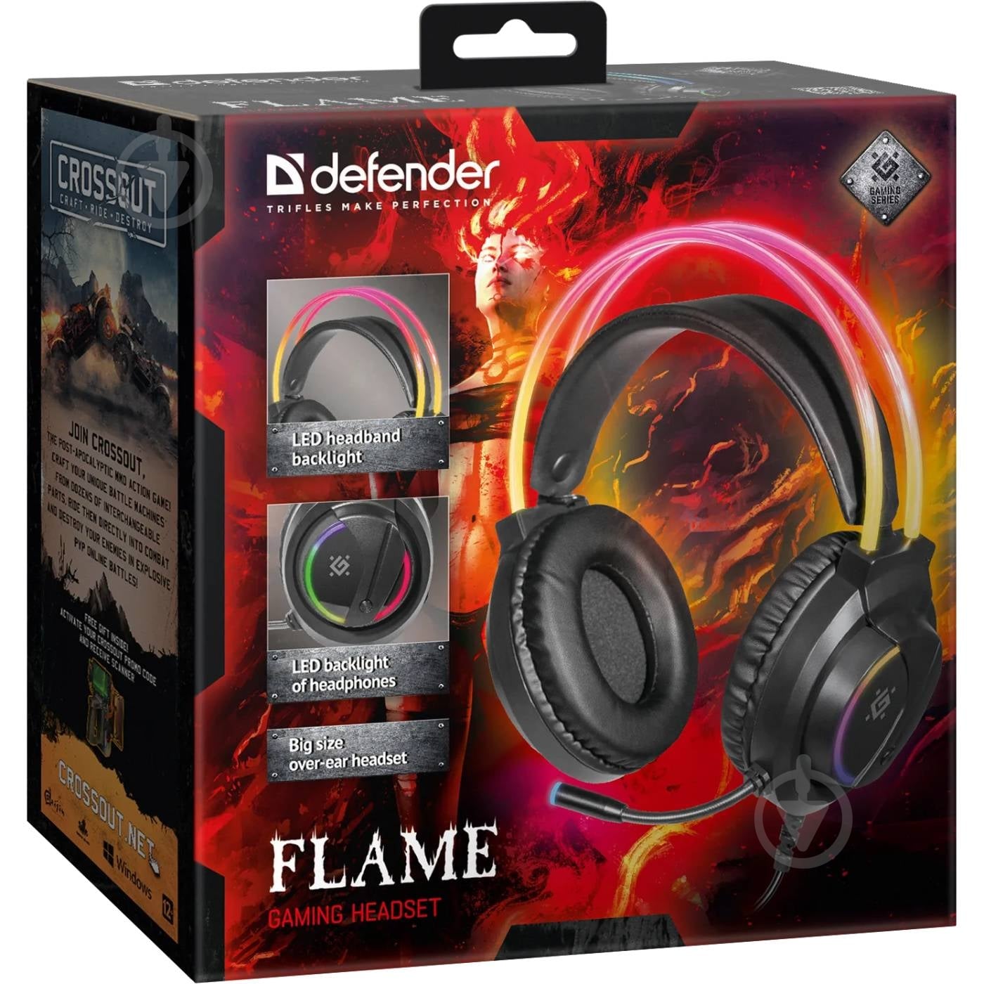 Наушники Defender Flame RGB black (64555) - фото 6 Наушники Defender Flame RGB black (64555) - фото 6