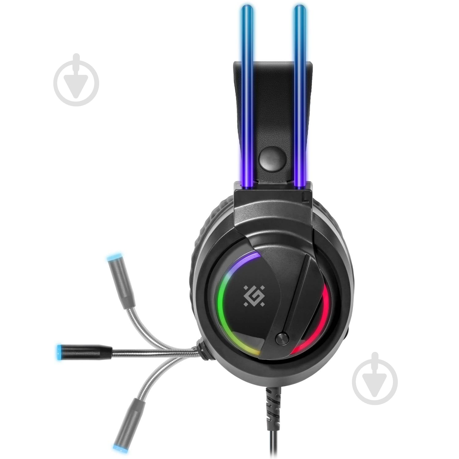 Наушники Defender Flame RGB black (64555) - фото 7 Наушники Defender Flame RGB black (64555) - фото 7