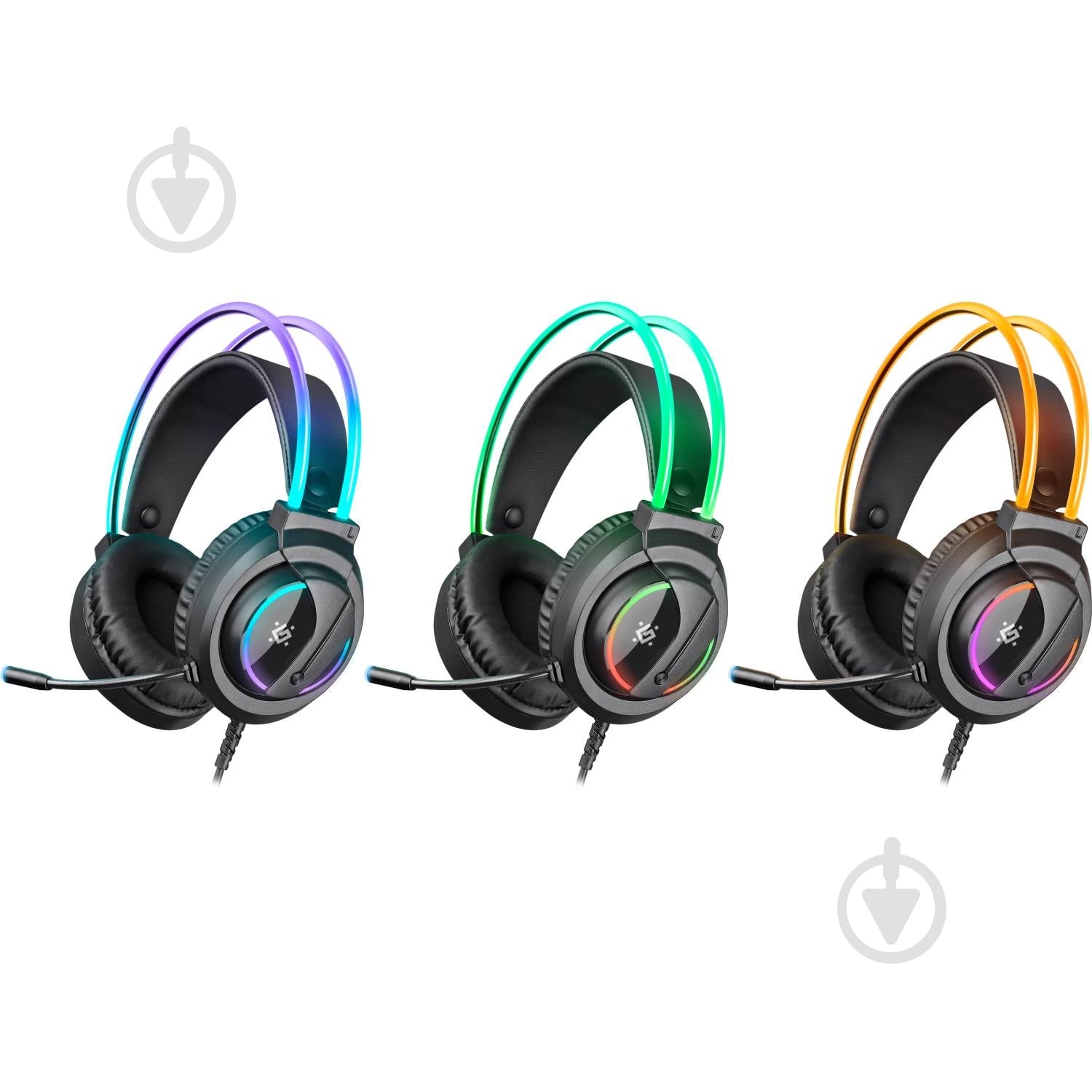 Наушники Defender Flame RGB black (64555) - фото 9 Наушники Defender Flame RGB black (64555) - фото 9