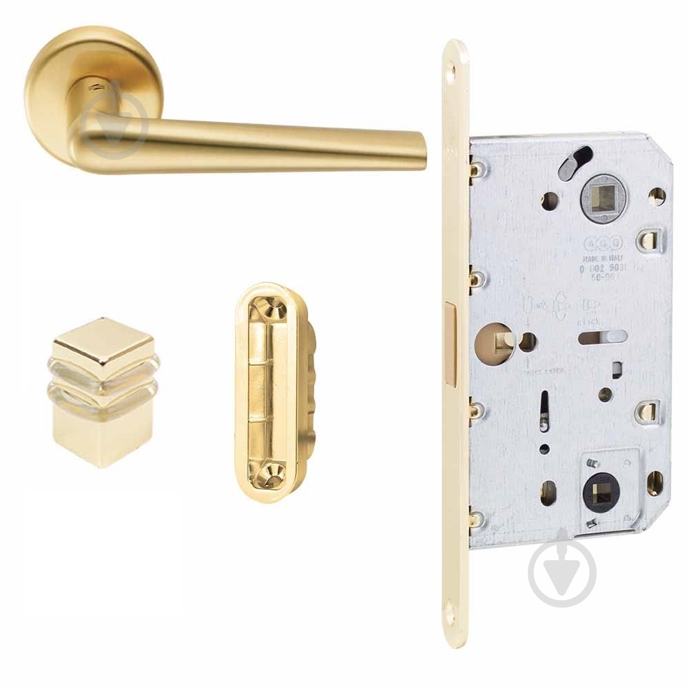 Комплект фурнитуры без запирания Colombo® Robotre 96 мм золотой/полированная латунь без петель - фото 1 Комплект фурнитуры без запирания Colombo® Robotre 96 мм золотой/полированная латунь без петель - фото 1