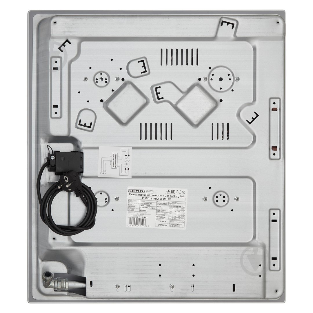 Варочная поверхность газовая Eleyus IRMA 60 WH CF - фото 2 Варочная поверхность газовая Eleyus IRMA 60 WH CF - фото 2