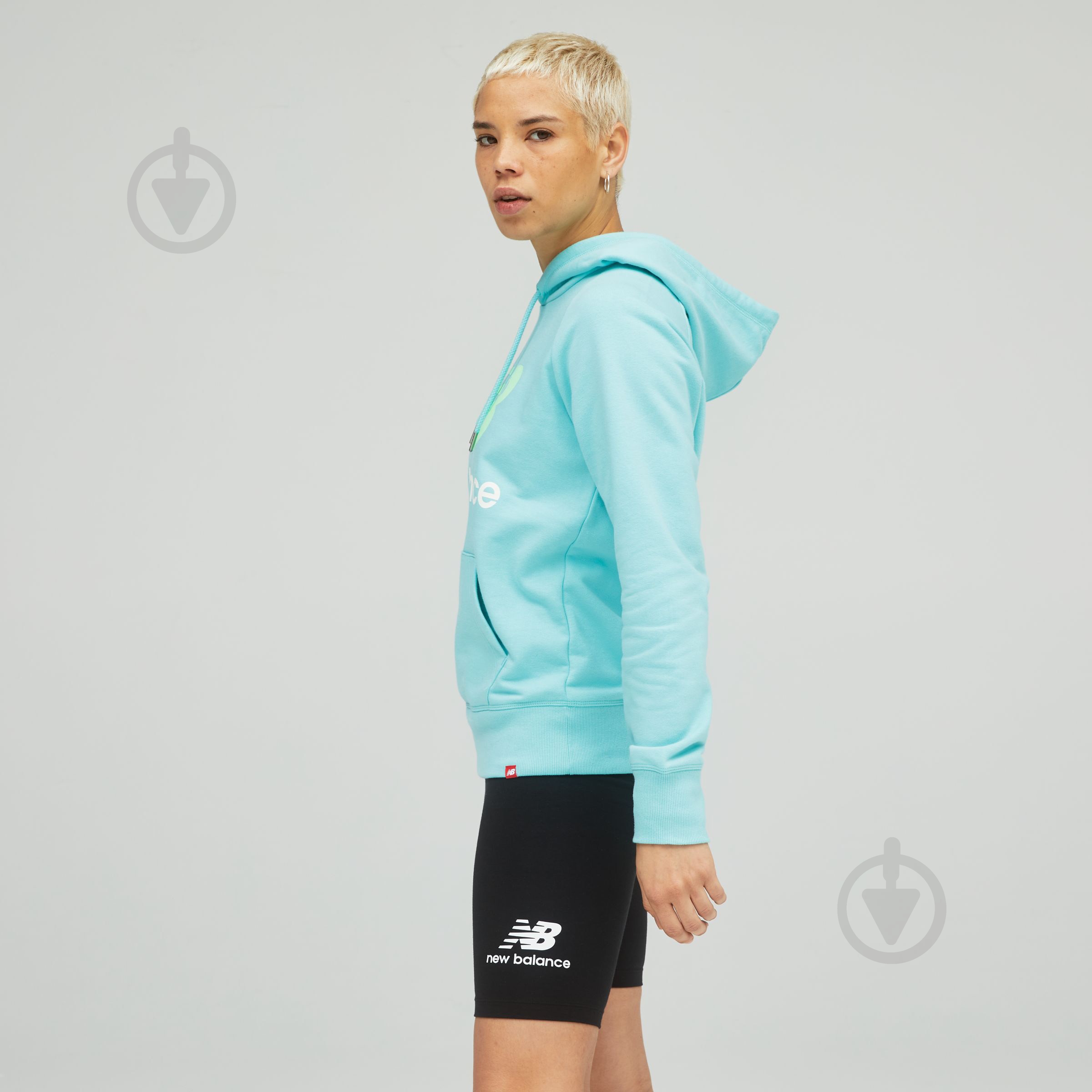 Джемпер New Balance ESSENTIALS PULLOVER WT03550SRF р.L зеленый - фото 2
