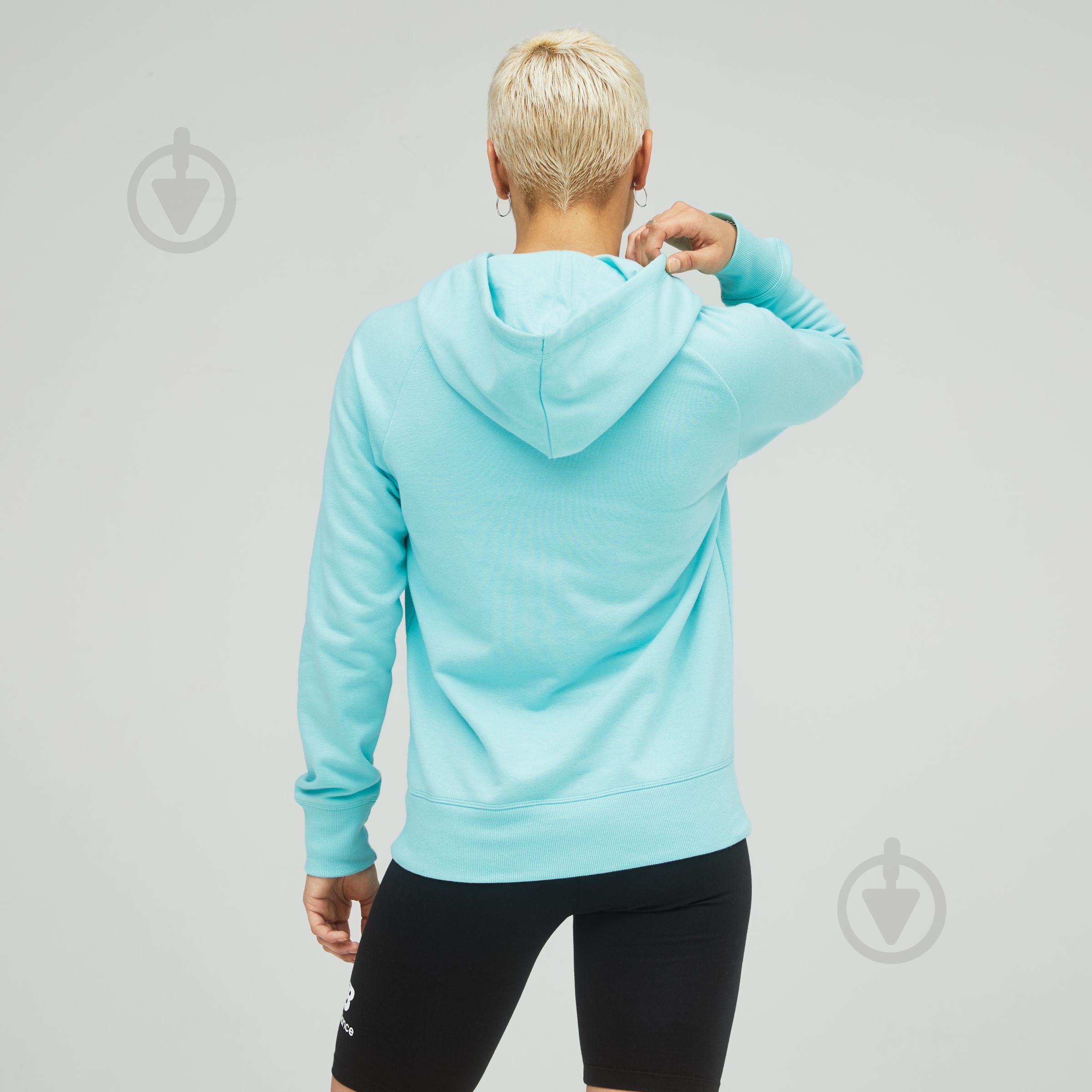 Джемпер New Balance ESSENTIALS PULLOVER WT03550SRF р.L зеленый - фото 3