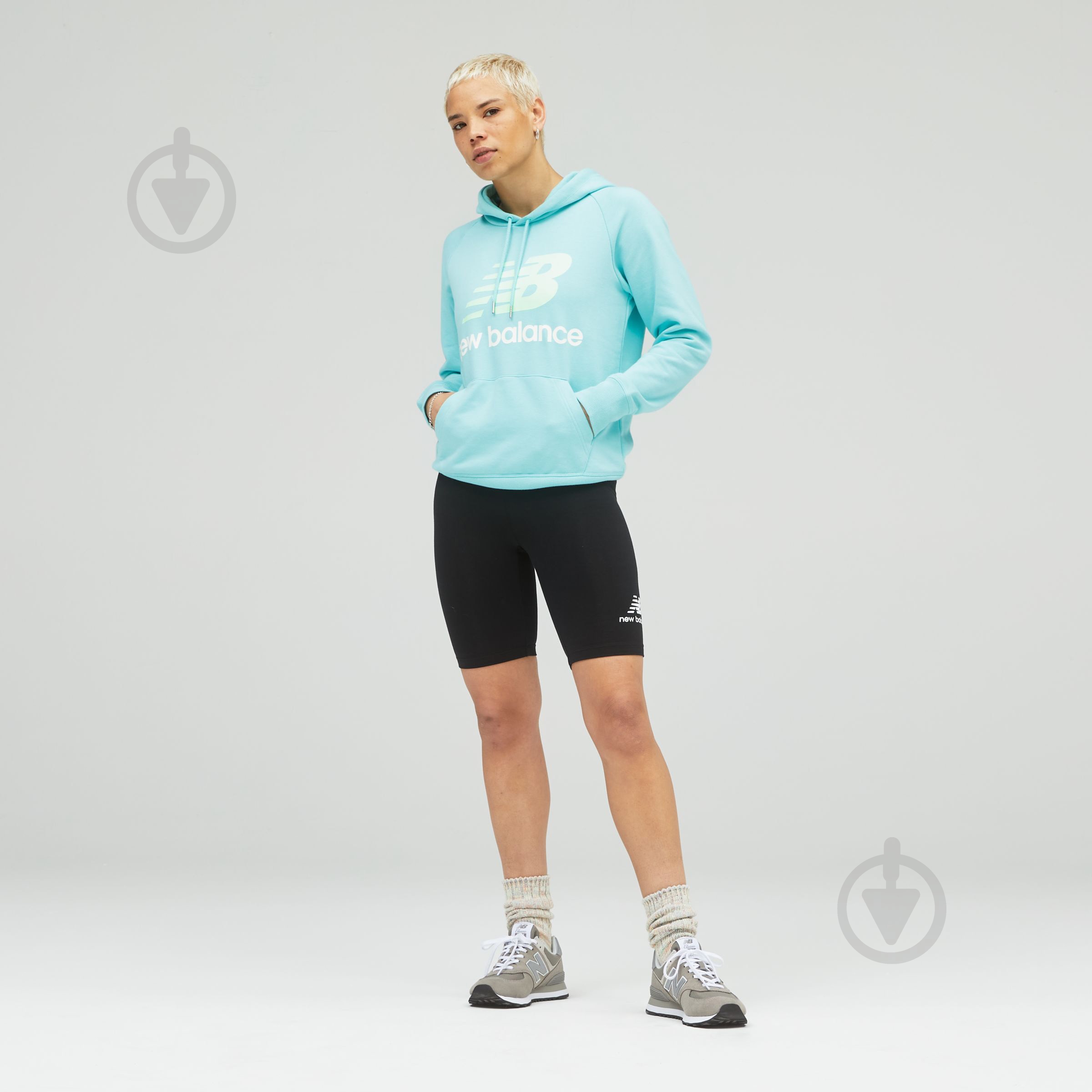 Джемпер New Balance ESSENTIALS PULLOVER WT03550SRF р.L зеленый - фото 5