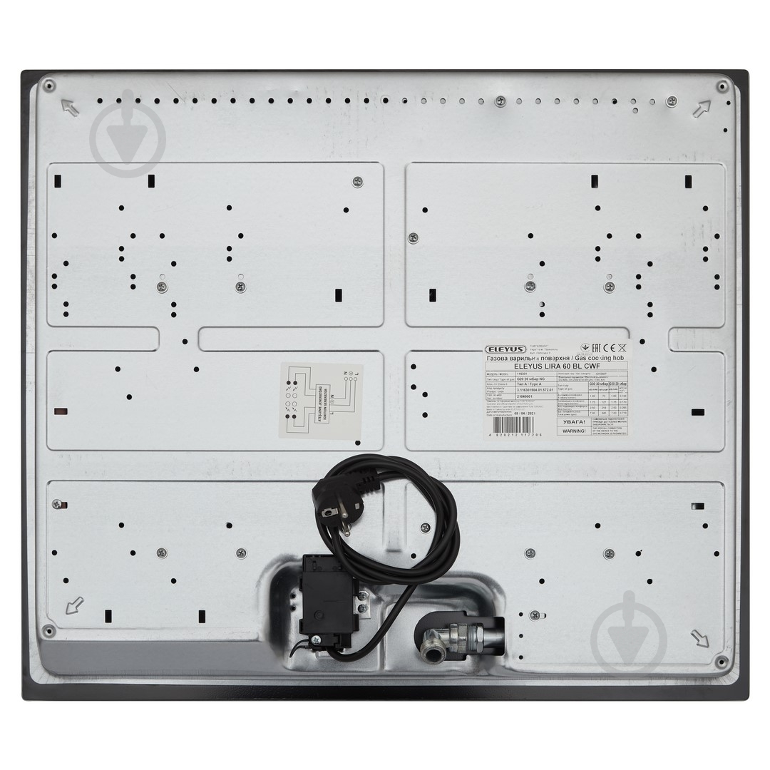 Варочная поверхность газовая Eleyus LIRA 60 BL CWF - фото 10