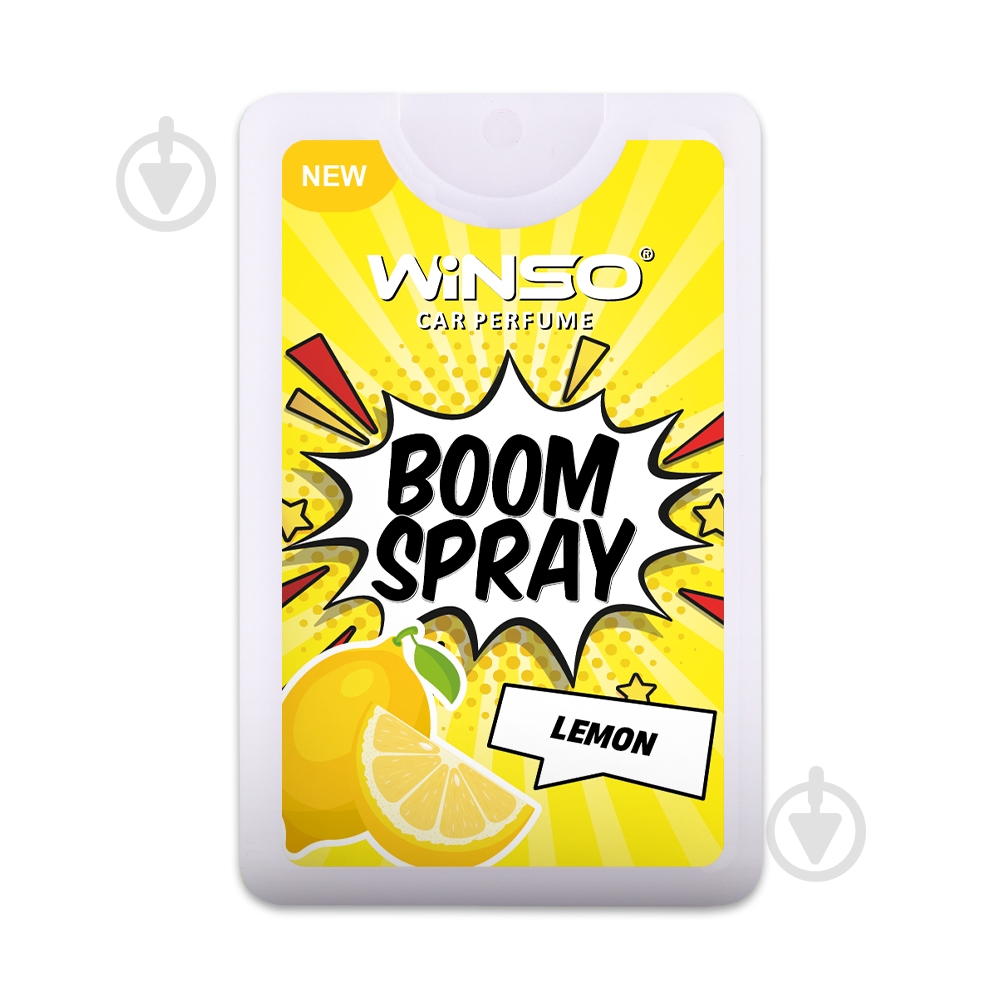 Ароматизатор подвесной WINSO BOOM Spray - Lemon 992160 18 мл - фото 1