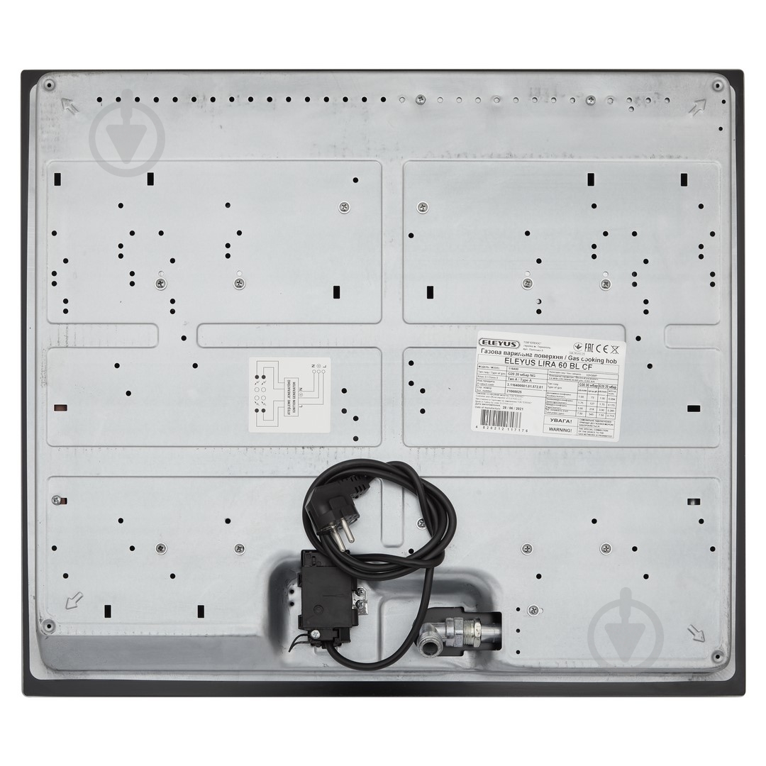 Варочная поверхность газовая Eleyus LIRA 60 BL CF - фото 2
