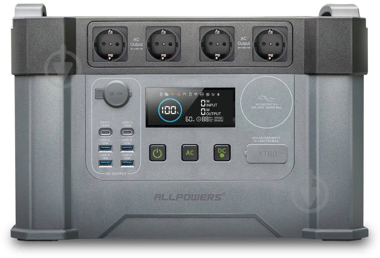Зарядная станция ALLPOWERS S2000 2000W (1500 Вт·год) - фото 1 Зарядная станция ALLPOWERS S2000 2000W (1500 Вт·год) - фото 1
