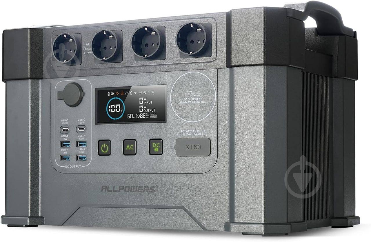Зарядная станция ALLPOWERS S2000 2000W (1500 Вт·год) - фото 3 Зарядная станция ALLPOWERS S2000 2000W (1500 Вт·год) - фото 3