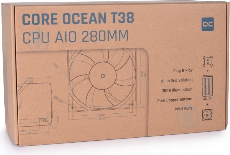 Система водного охлаждения Alphacool Core Ocean T38 280 mm (13053) - фото 10 Система водного охлаждения Alphacool Core Ocean T38 280 mm (13053) - фото 10