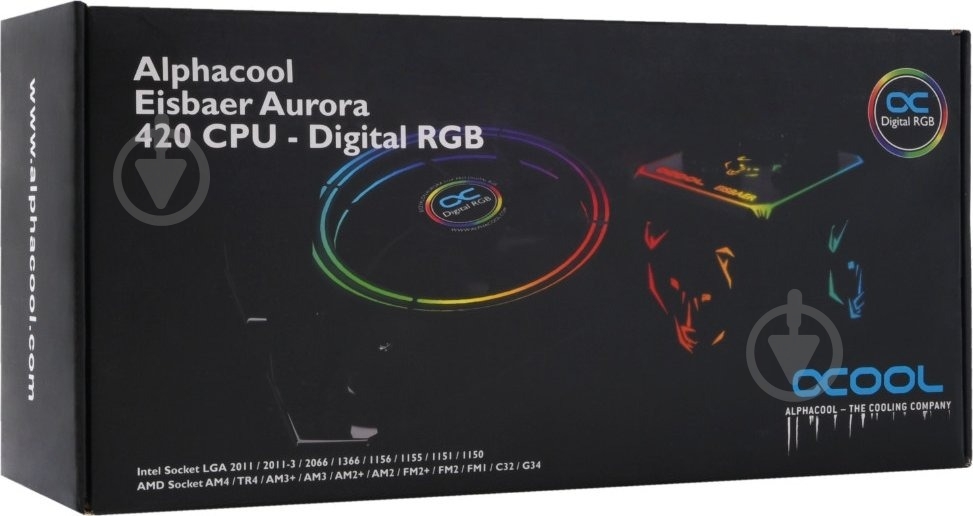 Система водного охлаждения Alphacool Eisbaer Aurora 420 Digital RGB (11731) - фото 9 Система водного охлаждения Alphacool Eisbaer Aurora 420 Digital RGB (11731) - фото 9