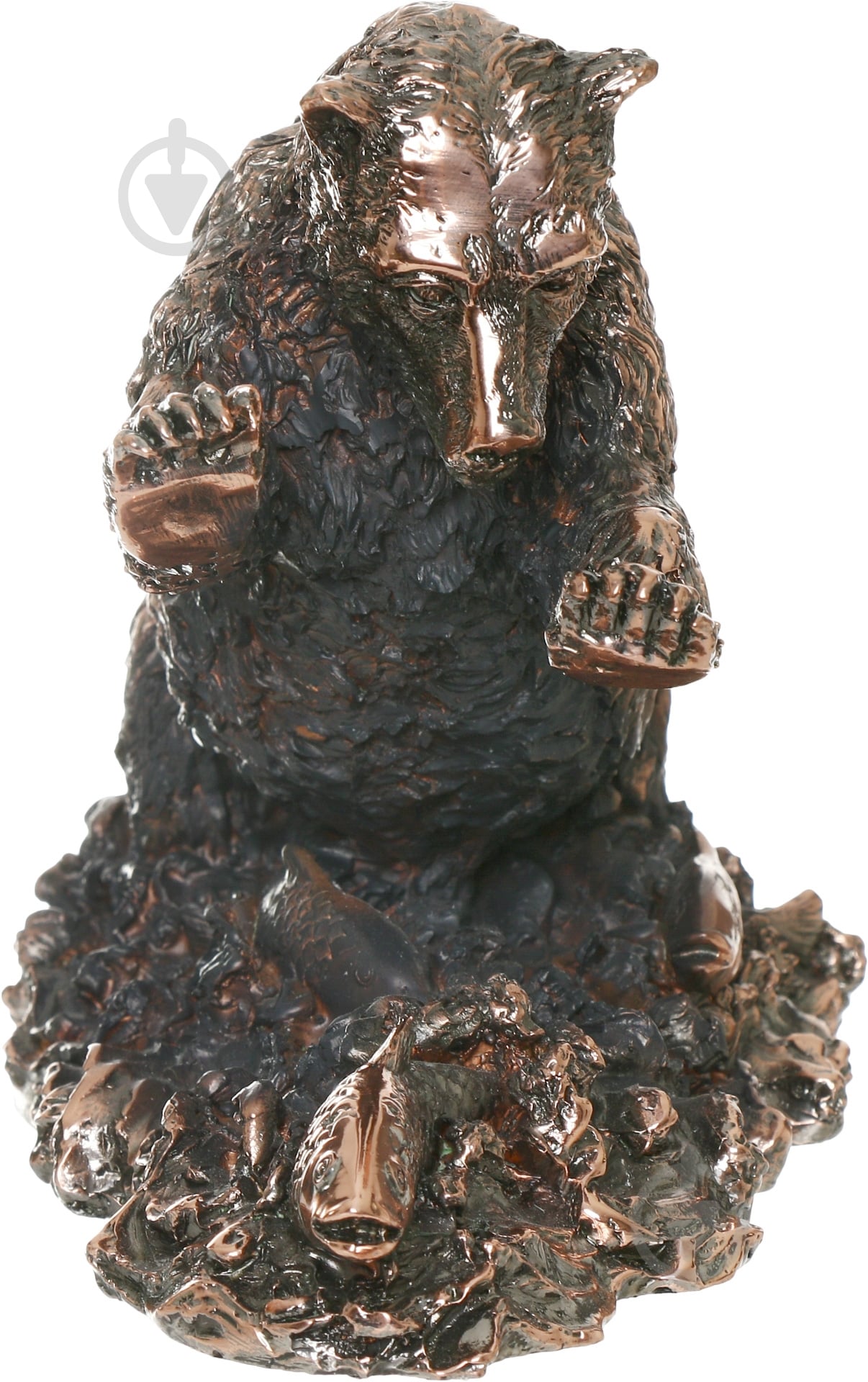 Статуэтка Classic Art медведь, ловящий рыбу E431 15х24 см медный - фото 2 Статуэтка Classic Art медведь, ловящий рыбу E431 15х24 см медный - фото 2