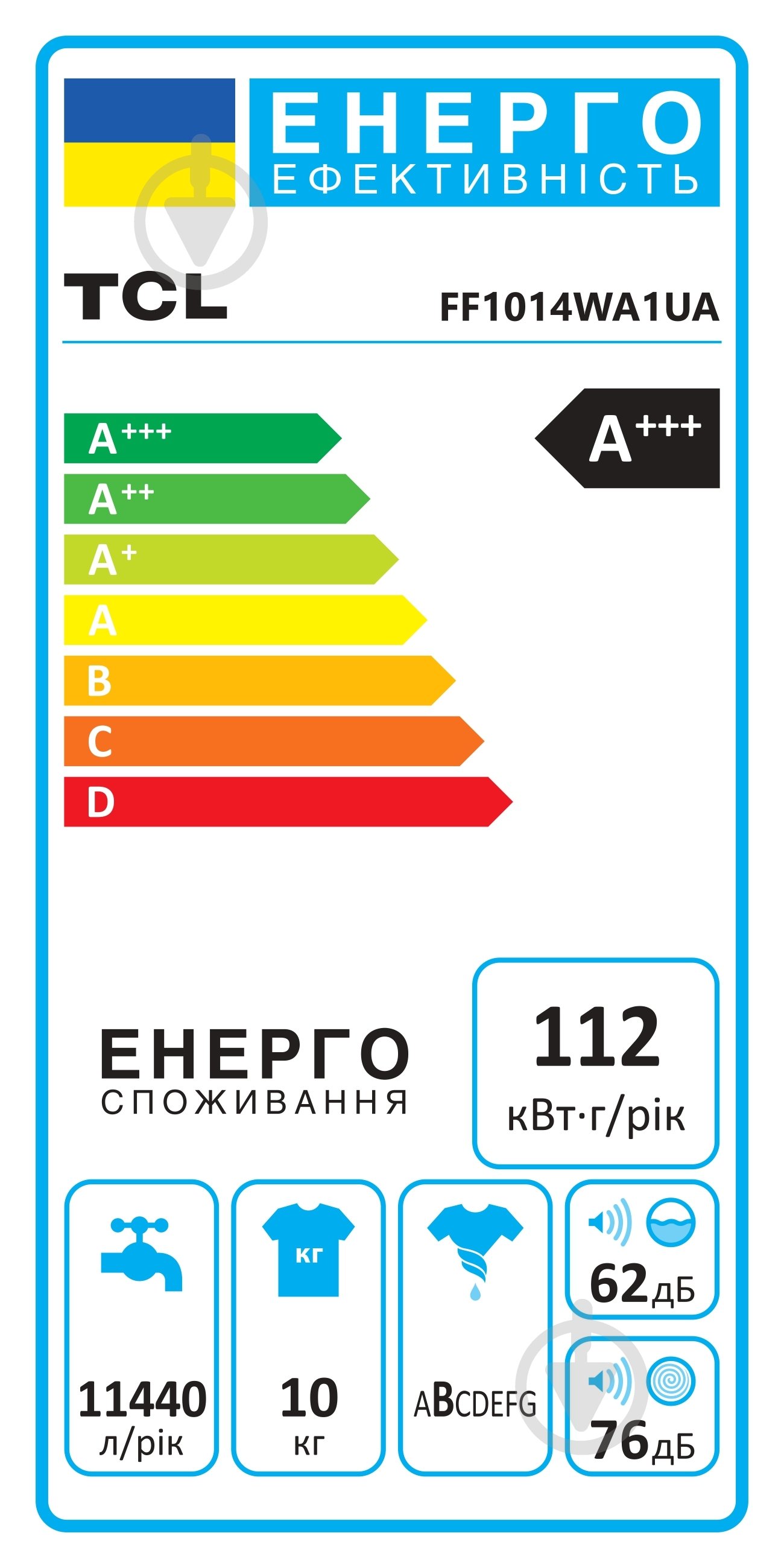 Пральна машина TCL FF1014WA1UA - фото 8