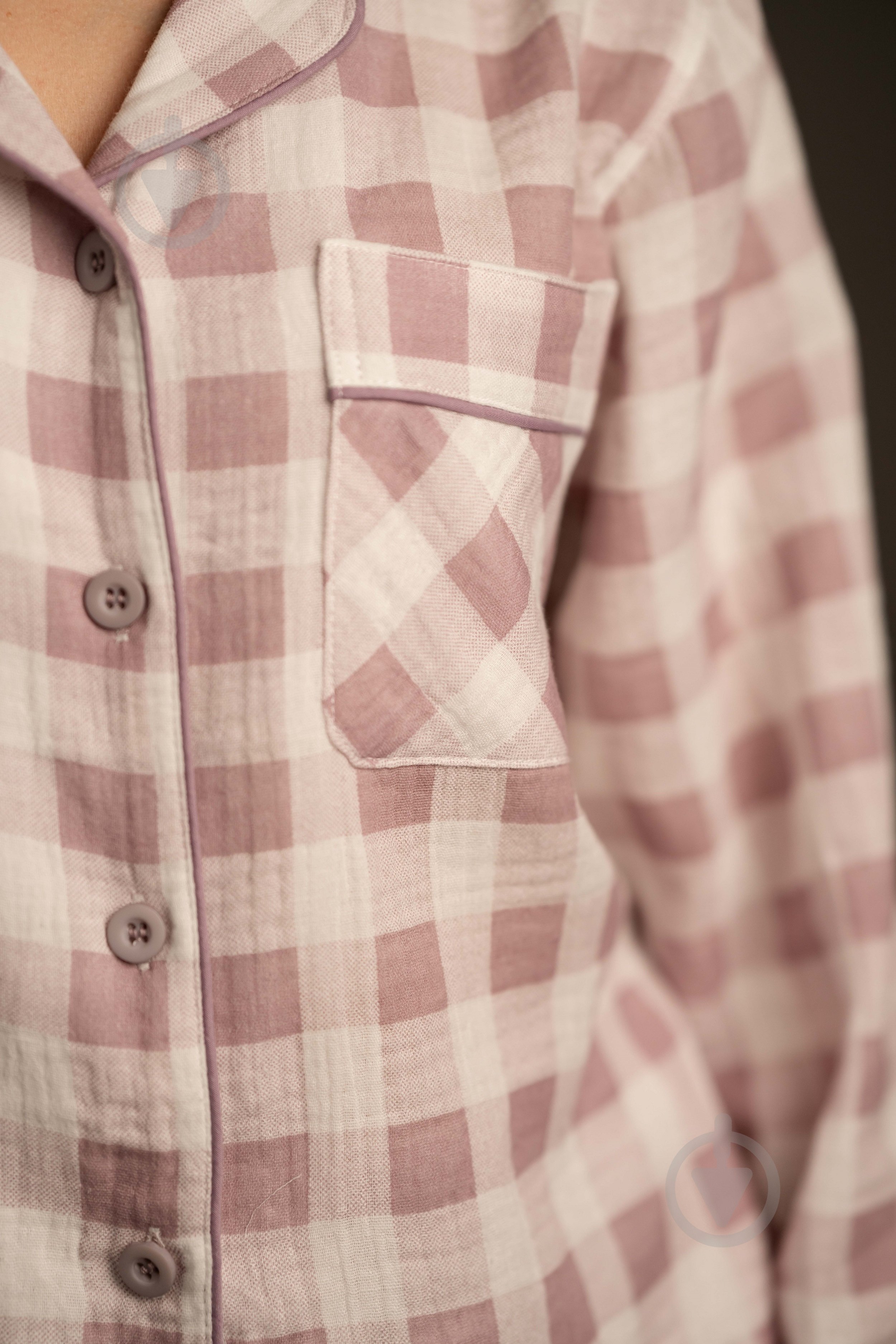 Пижама женская German Volf принт клетка р. L фиолетовый - фото 8 Пижама женская German Volf принт клетка р. L фиолетовый - фото 8