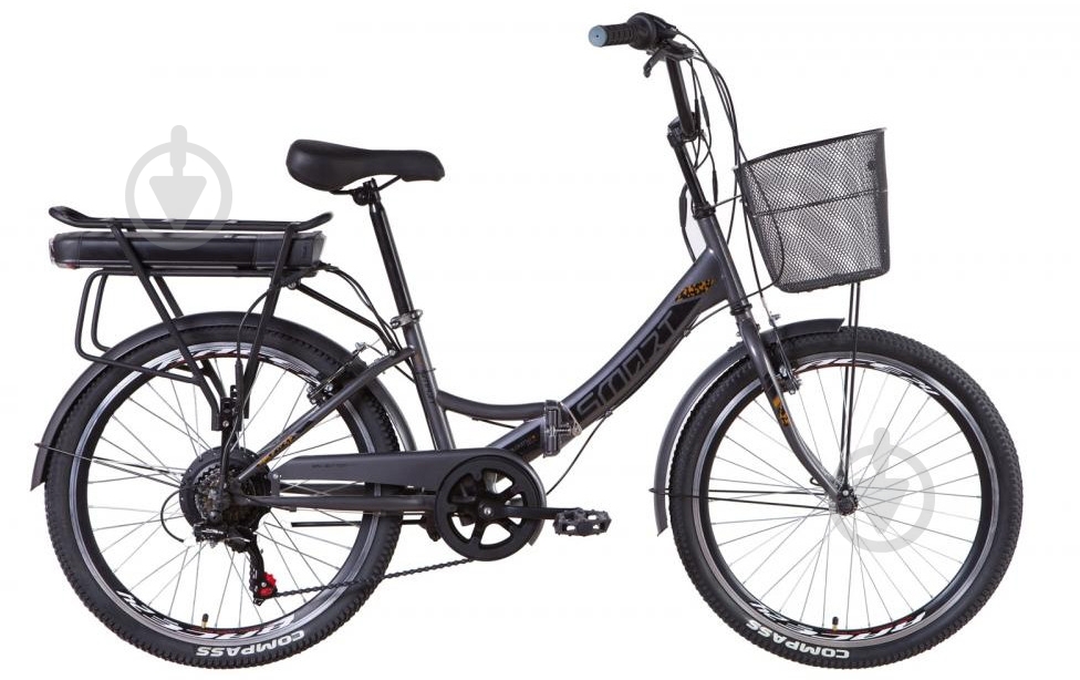 Электровелосипед Formula SMART 24" серо-черный - фото 1 Электровелосипед Formula SMART 24" серо-черный - фото 1