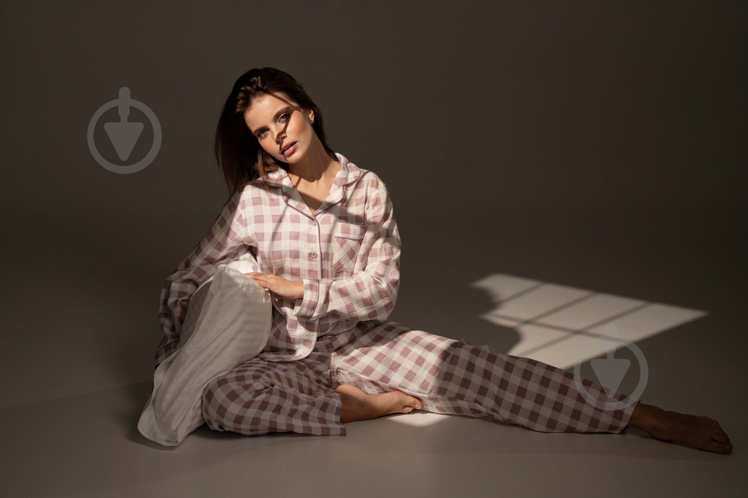 Пижама женская German Volf принт клетка р. M фиолетовый - фото 3 Пижама женская German Volf принт клетка р. M фиолетовый - фото 3