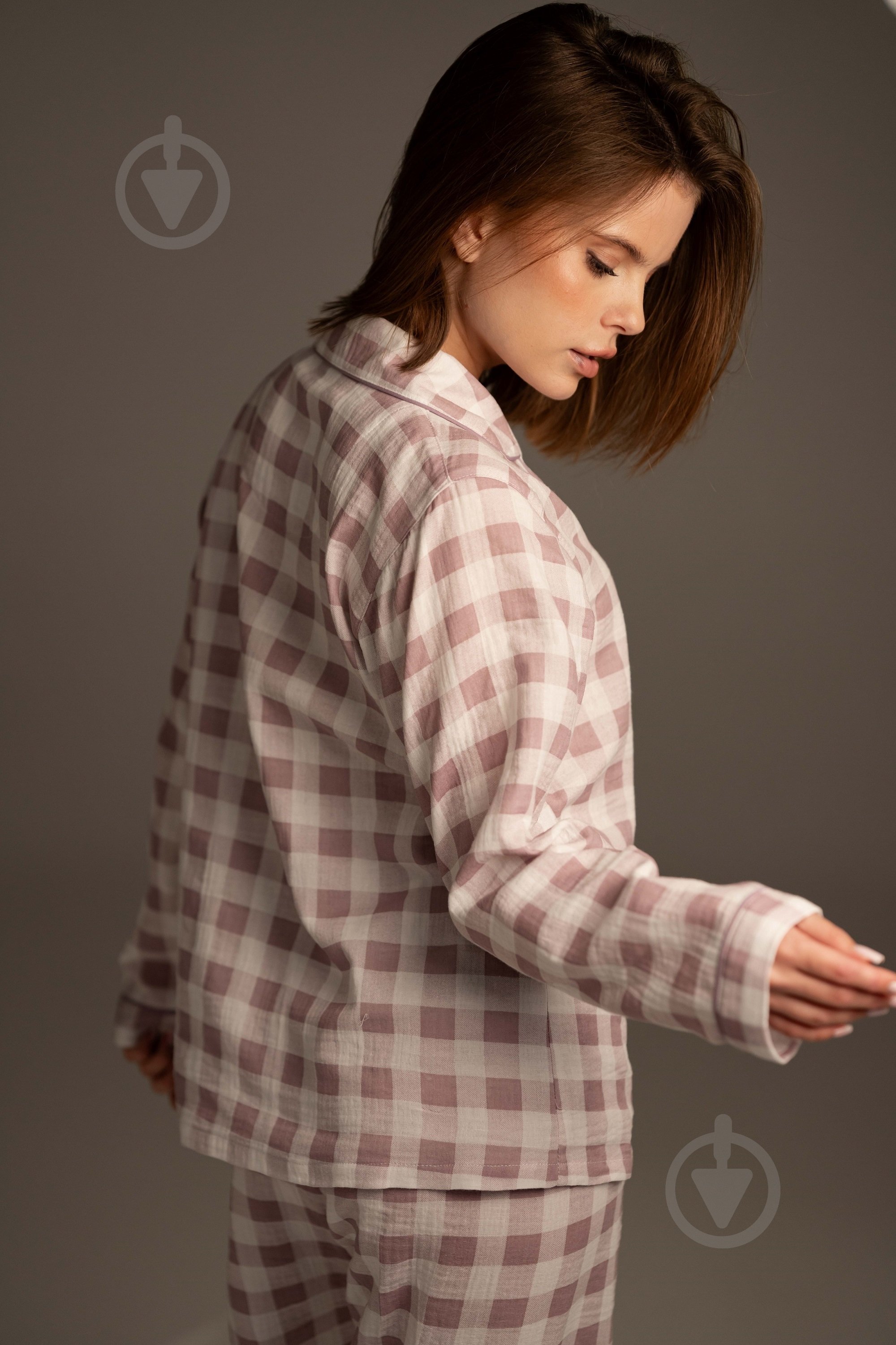 Пижама женская German Volf принт клетка р. M фиолетовый - фото 7 Пижама женская German Volf принт клетка р. M фиолетовый - фото 7