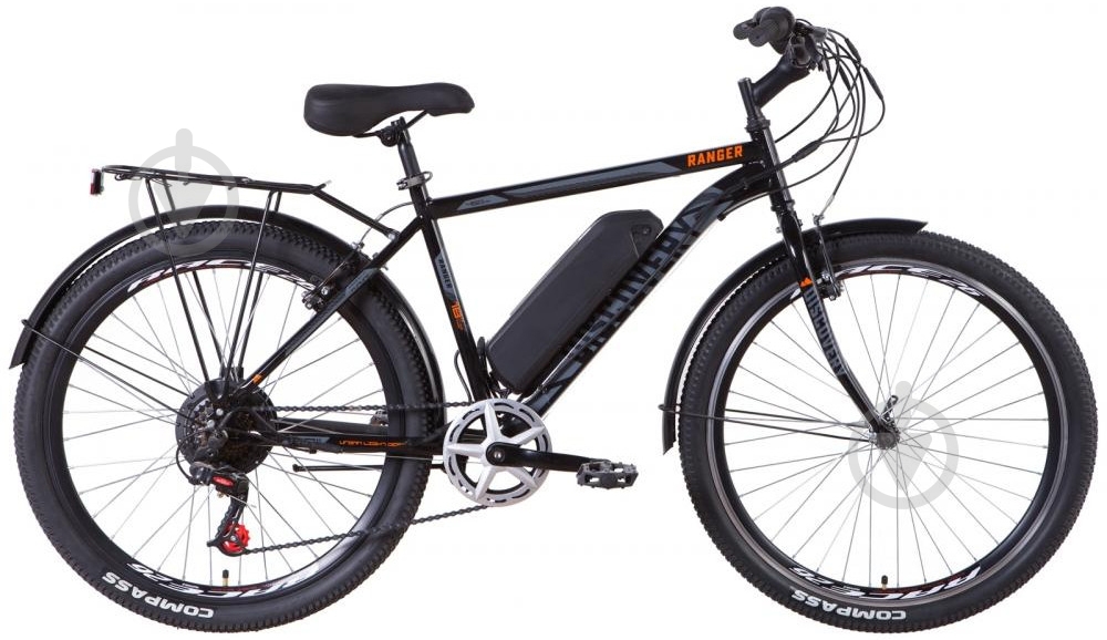 Электровелосипед Discovery RANGER 26" черно-оранжевый - фото 1