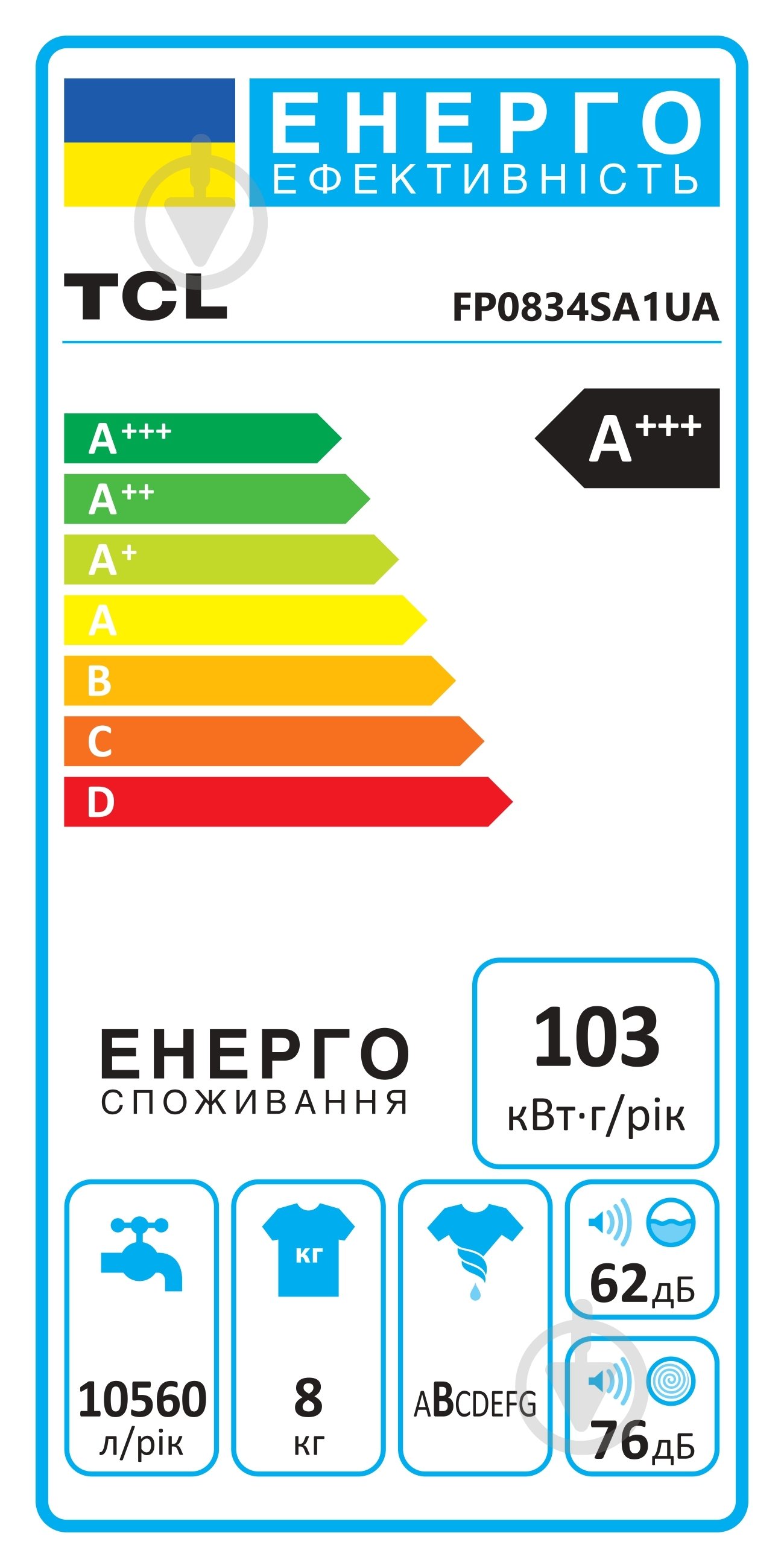 Пральна машина TCL FP0834SA1UA - фото 7