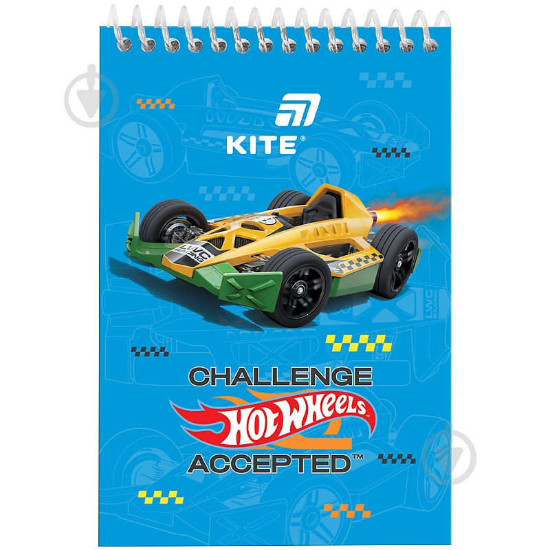 Блокнот KITE Hot Wheels А6 48 лист. HW26-196 - фото 1