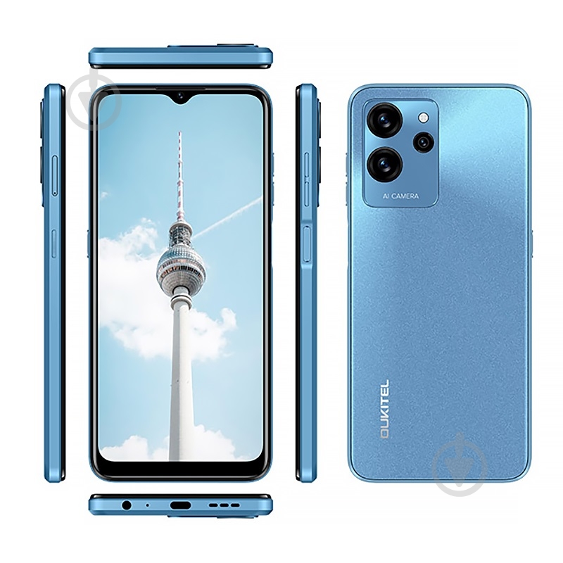Смартфон Oukitel C32 8/128GB blue (6931940716628) - фото 7