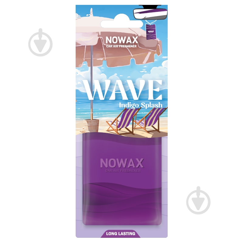 Ароматизатор подвесной Nowax Wave Indigo Splash NX07778 20 мл - фото 1 Ароматизатор подвесной Nowax Wave Indigo Splash NX07778 20 мл - фото 1