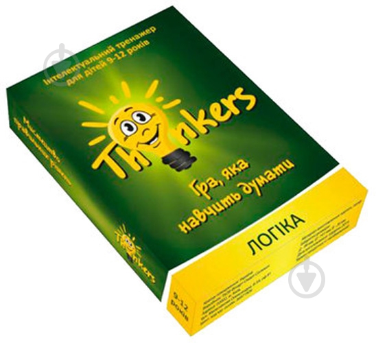 Игра настольная Thinkers Логика 9-12 лет (укр.) 09101 - фото 1