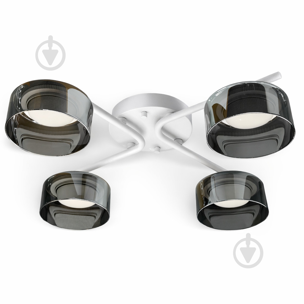 Люстра потолочная LIGHT SET DUSHA MS228 4x12 Вт GX53 белый/дымчатый - фото 2