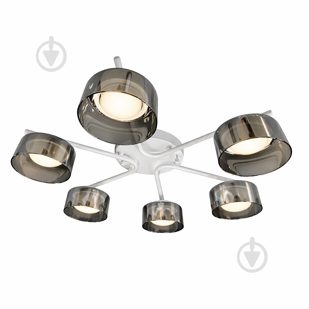 Люстра потолочная LIGHT SET DUSHA MS228 6x12 Вт GX53 белый/дымчатый - фото 1
