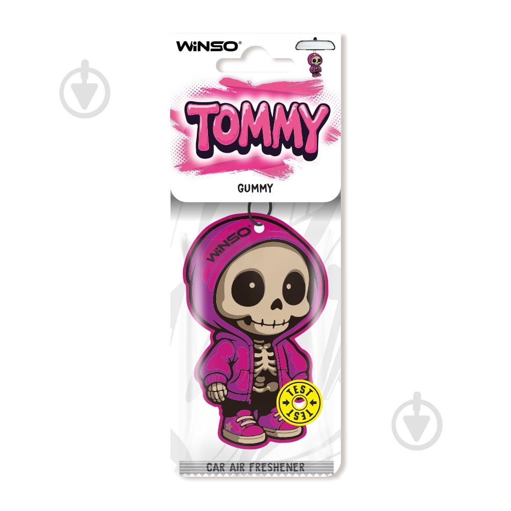 Ароматизатор подвесной WINSO "Tommy" - Gummy - фото 1 Ароматизатор подвесной WINSO "Tommy" - Gummy - фото 1