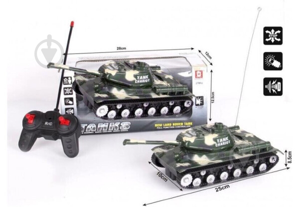 Танк на радіокеруванні Maya Toys AKX527-4 - фото 1 Танк на радіокеруванні Maya Toys AKX527-4 - фото 1