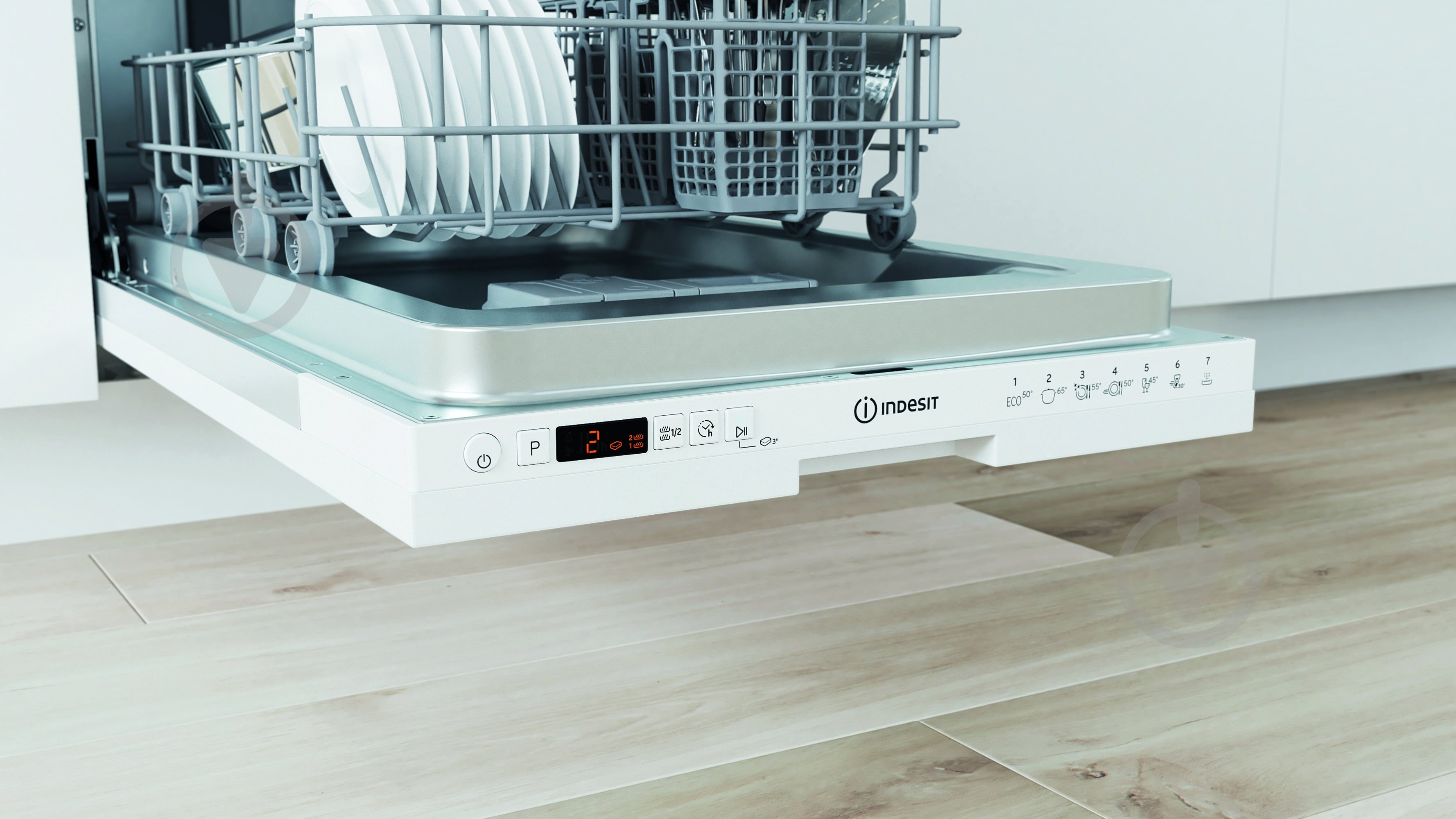 Вбудовувана посудомийна машина Indesit DSIC3M19 - фото 3