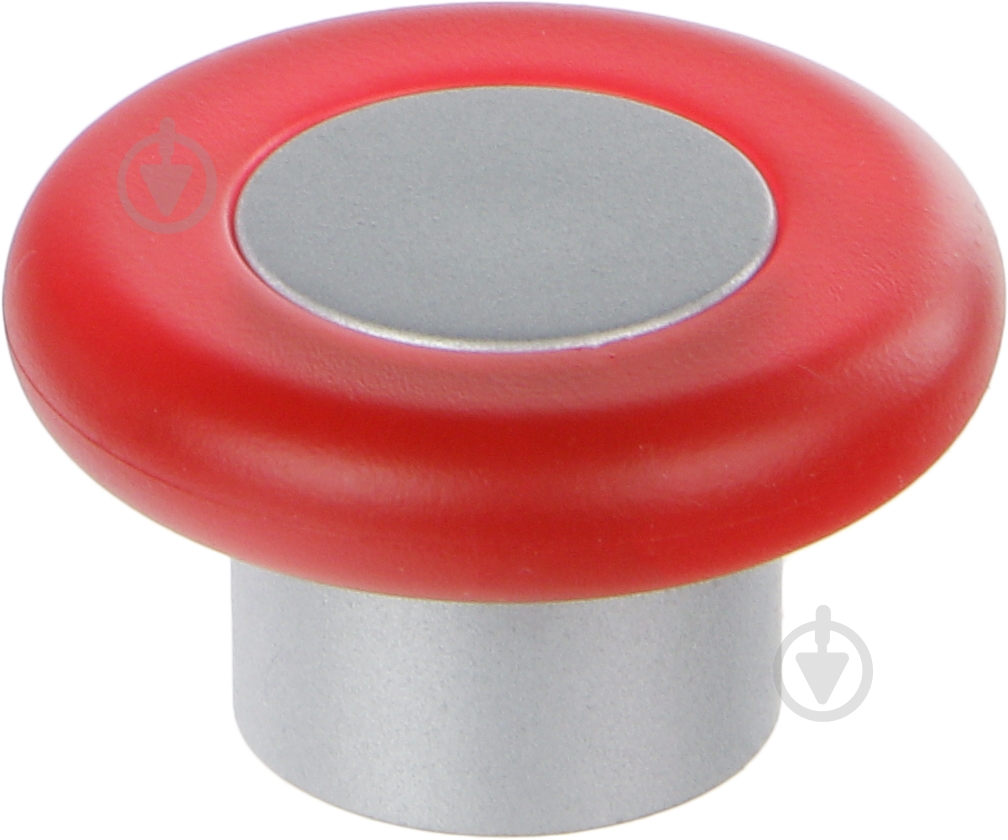 Мебельная ручка кнопка Poliplast 0024VTSV06 красный - фото 1