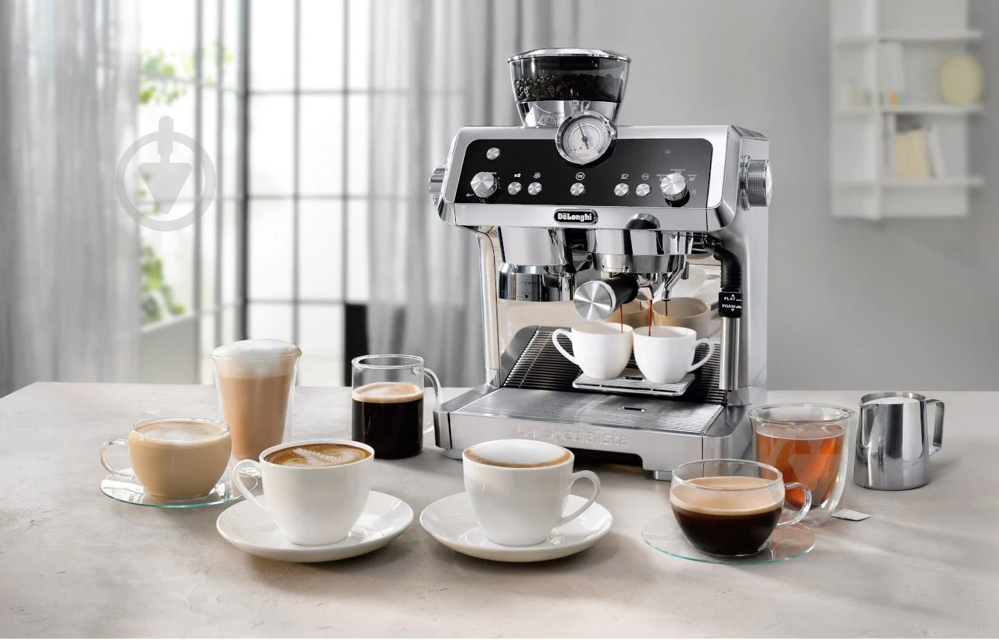 Кофеварка рожковая Delonghi EC9335.M - фото 8