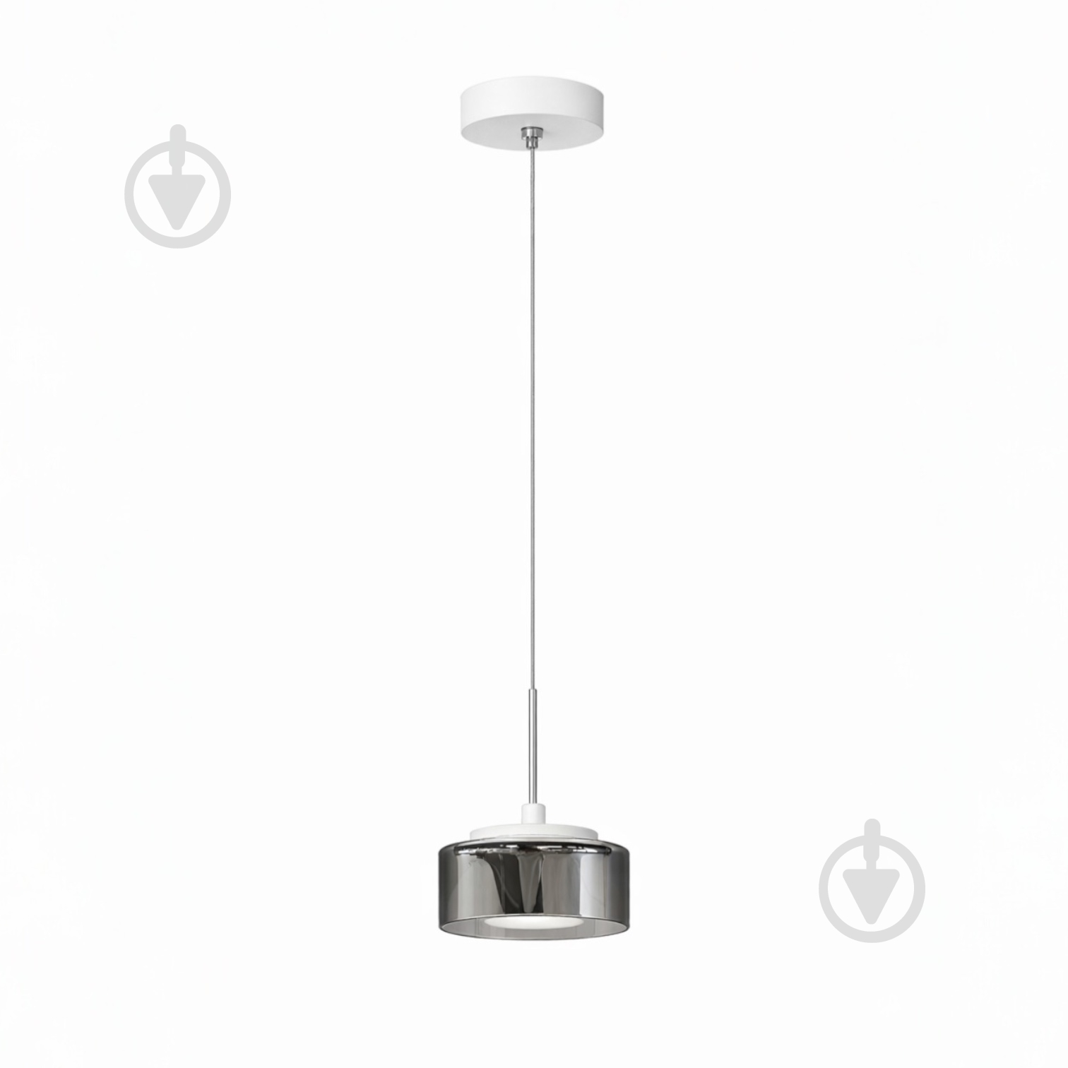Люстра підвісна LIGHT SET DUSHA MS241 1x12 Вт GX53 білий/димчатий - фото 1 Люстра підвісна LIGHT SET DUSHA MS241 1x12 Вт GX53 білий/димчатий - фото 1