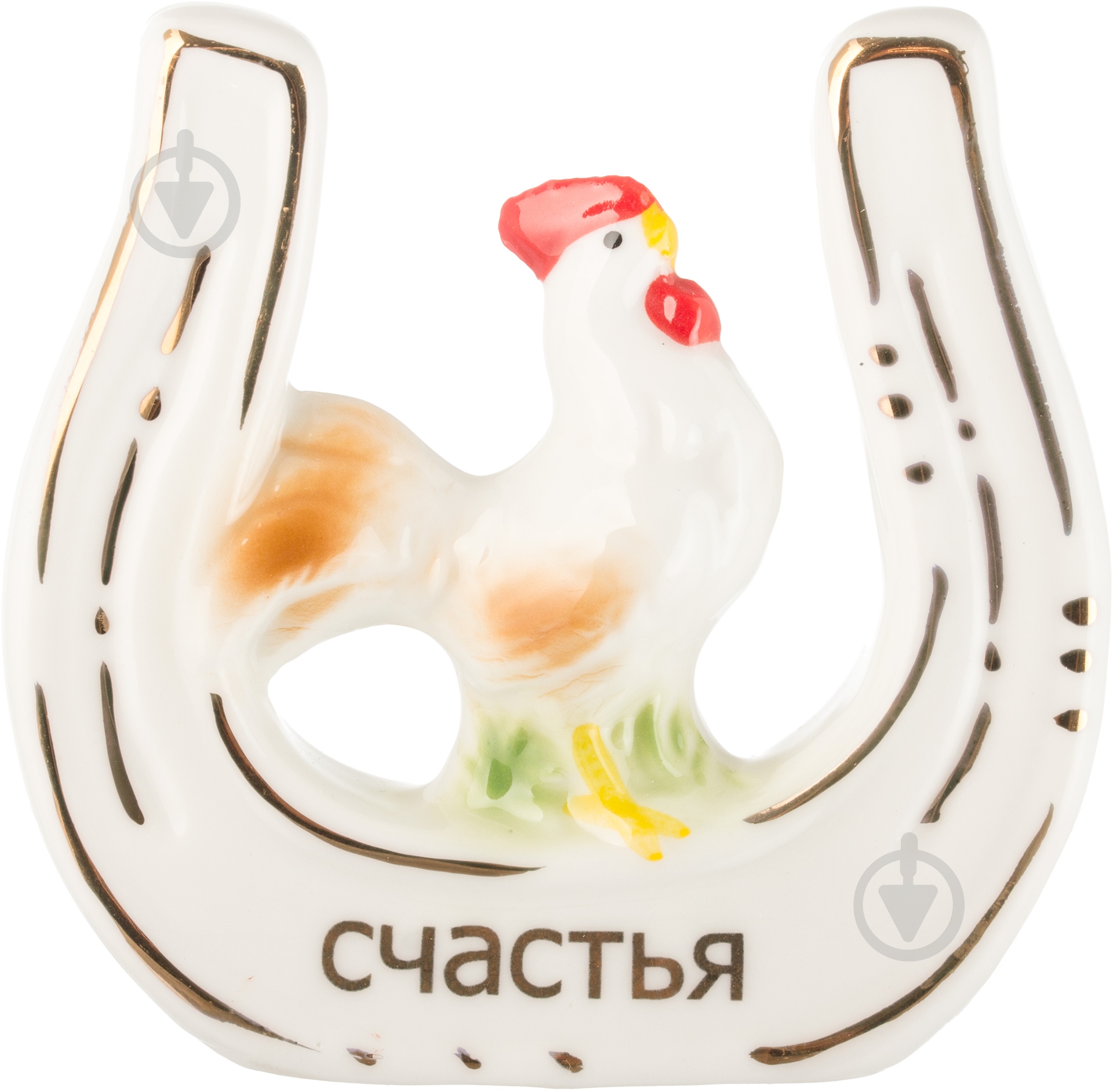 Фигурка петух на счастье 7х2 см разноцветный - фото 1 Фигурка петух на счастье 7х2 см разноцветный - фото 1