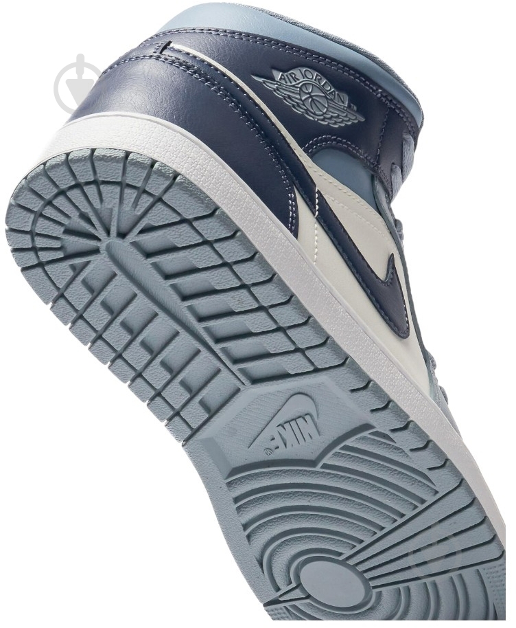 Кросівки жіночі демісезонні Nike WMNS AIR 1 MID BQ6472-140 р.44,5 блакитні із білим - фото 5 Кросівки жіночі демісезонні Nike WMNS AIR 1 MID BQ6472-140 р.44,5 блакитні із білим - фото 5