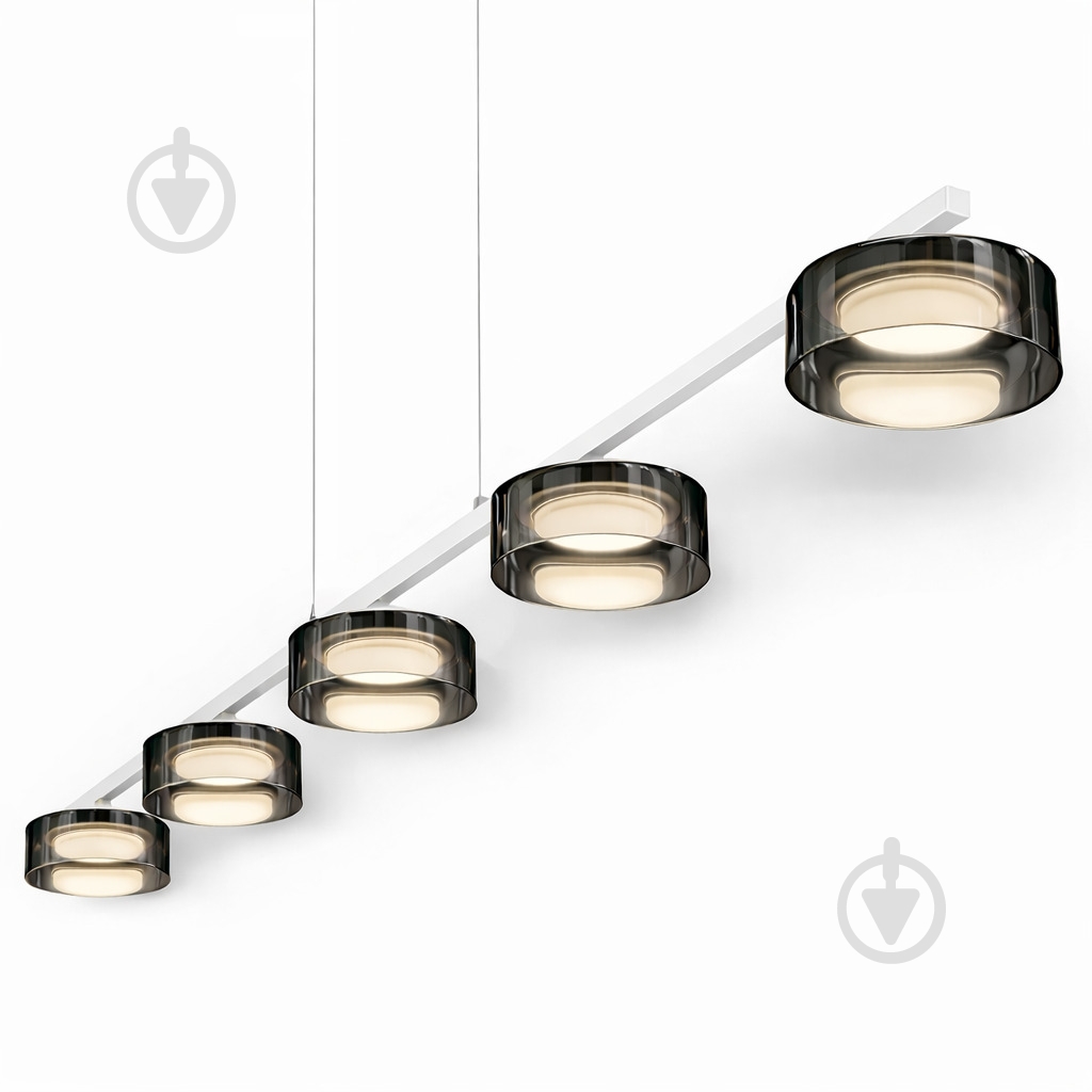 Люстра подвесная LIGHT SET DUSHA MS241 5x12 Вт GX53 белый/дымчатый - фото 3