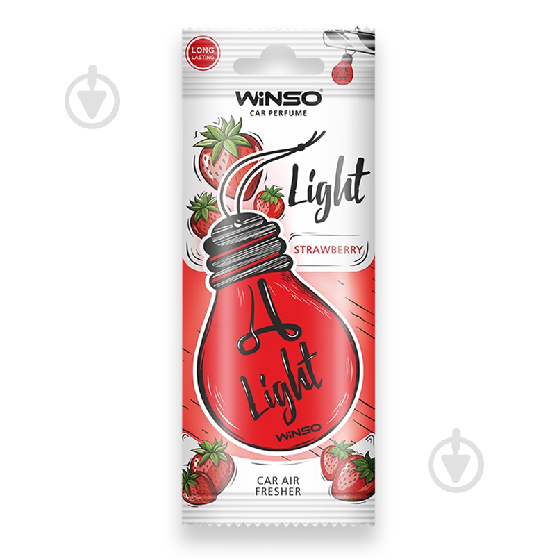 Ароматизатор подвесной WINSO Light Strawberry 991110 12 мл - фото 1