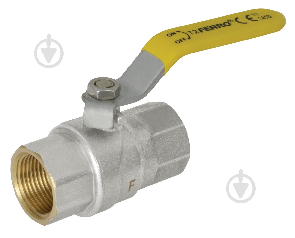 Кран кульовий Ferro газовый з двома мембранами вр-вр ½” тип G61 KGN1 - фото 1 Кран кульовий Ferro газовый з двома мембранами вр-вр ½” тип G61 KGN1 - фото 1