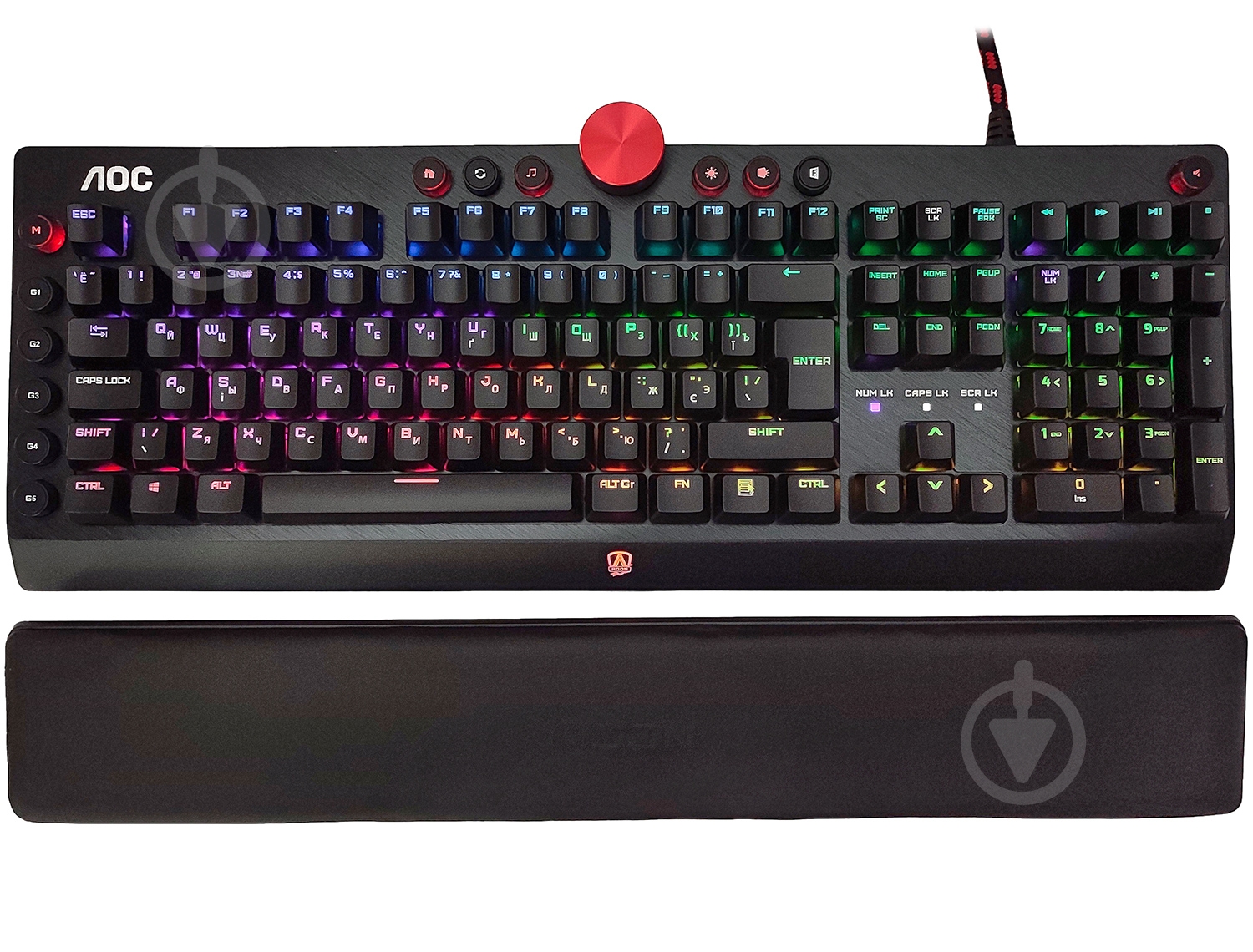 Клавиатура игровая AOC (AGK700DR2R) black - фото 1