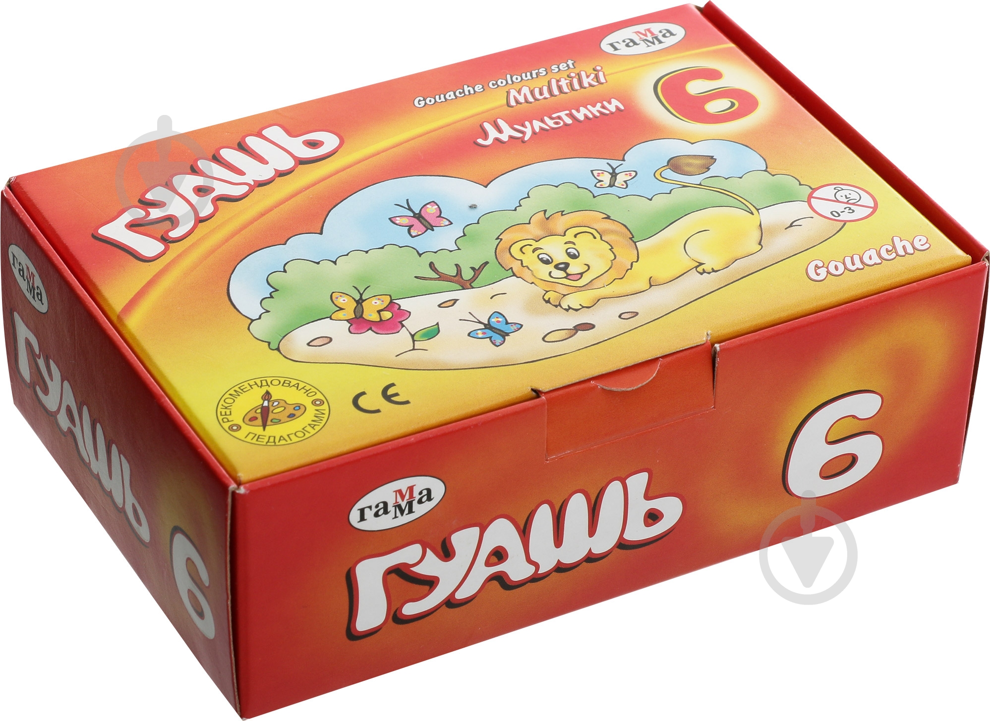 Гуашь Мультики 6 кольорів 20 мл. Гамма - фото 1 Гуашь Мультики 6 кольорів 20 мл. Гамма - фото 1
