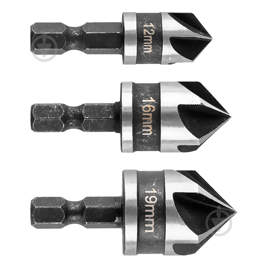 Фреза конусная GRAPHITE 3 шт. 54T423 - фото 1 Фреза конусная GRAPHITE 3 шт. 54T423 - фото 1