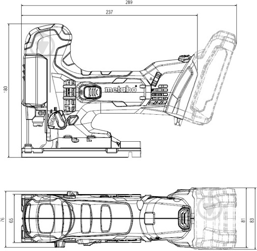 Электролобзик Metabo STA 18 LTX 100 601002840 - фото 19